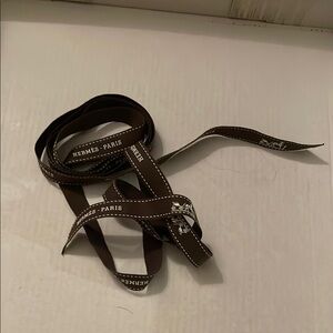 Hermes signature Brown Ribbon Accessory